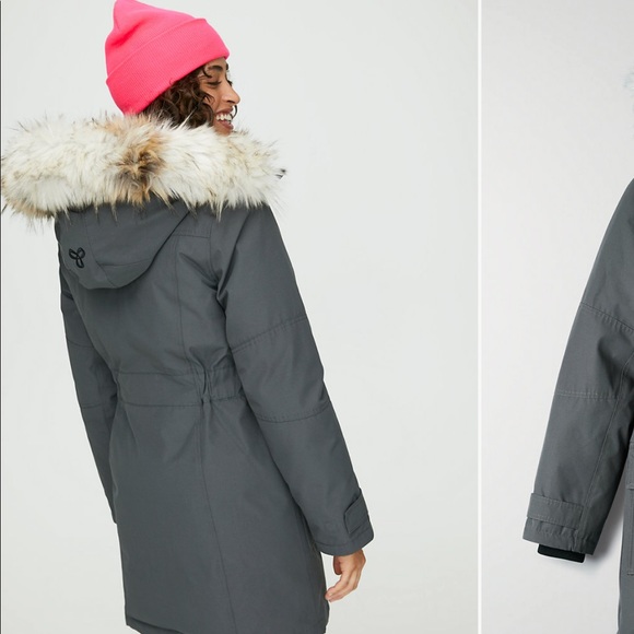 aritzia tan Bancroft parka dark shadow grey - Picture 2 of 4